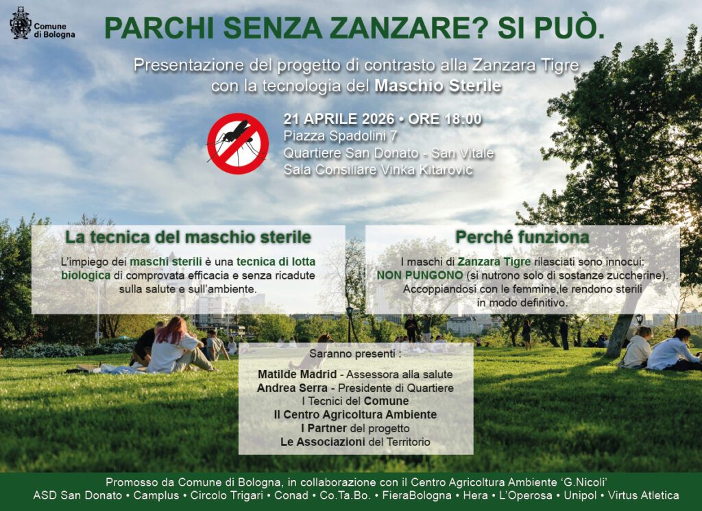 Contrastare la Zanzara Tigre senza insetticidi: il progetto del CAA a Bologna immagine decorativa